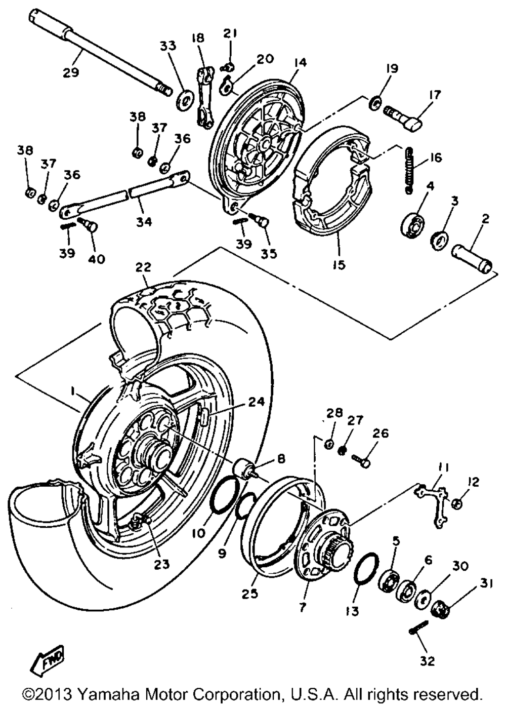 Rear wheel