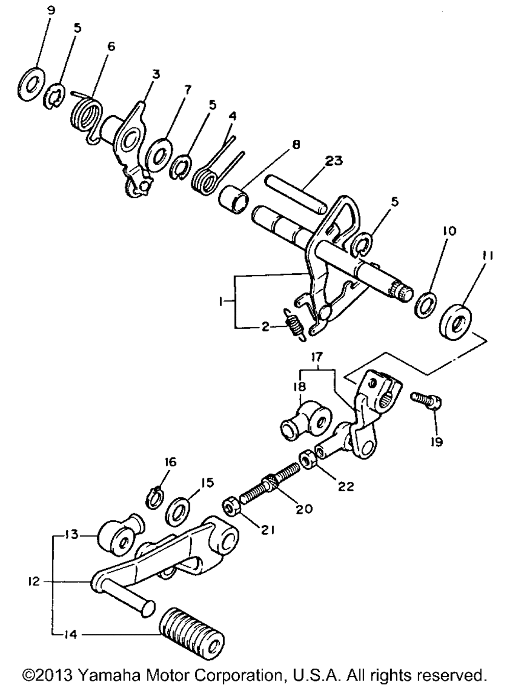 Shift shaft