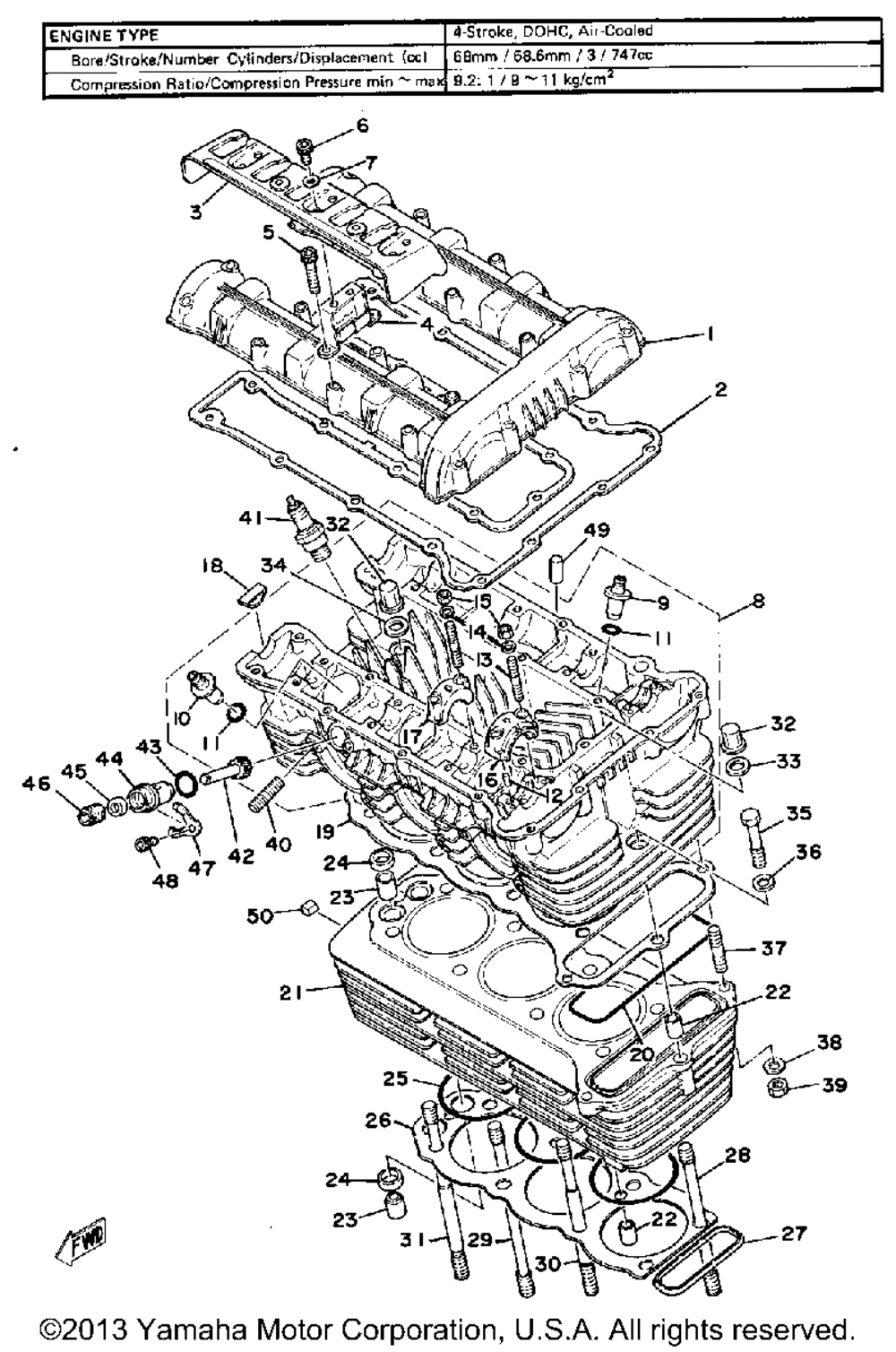 Cylinder head - cylinder