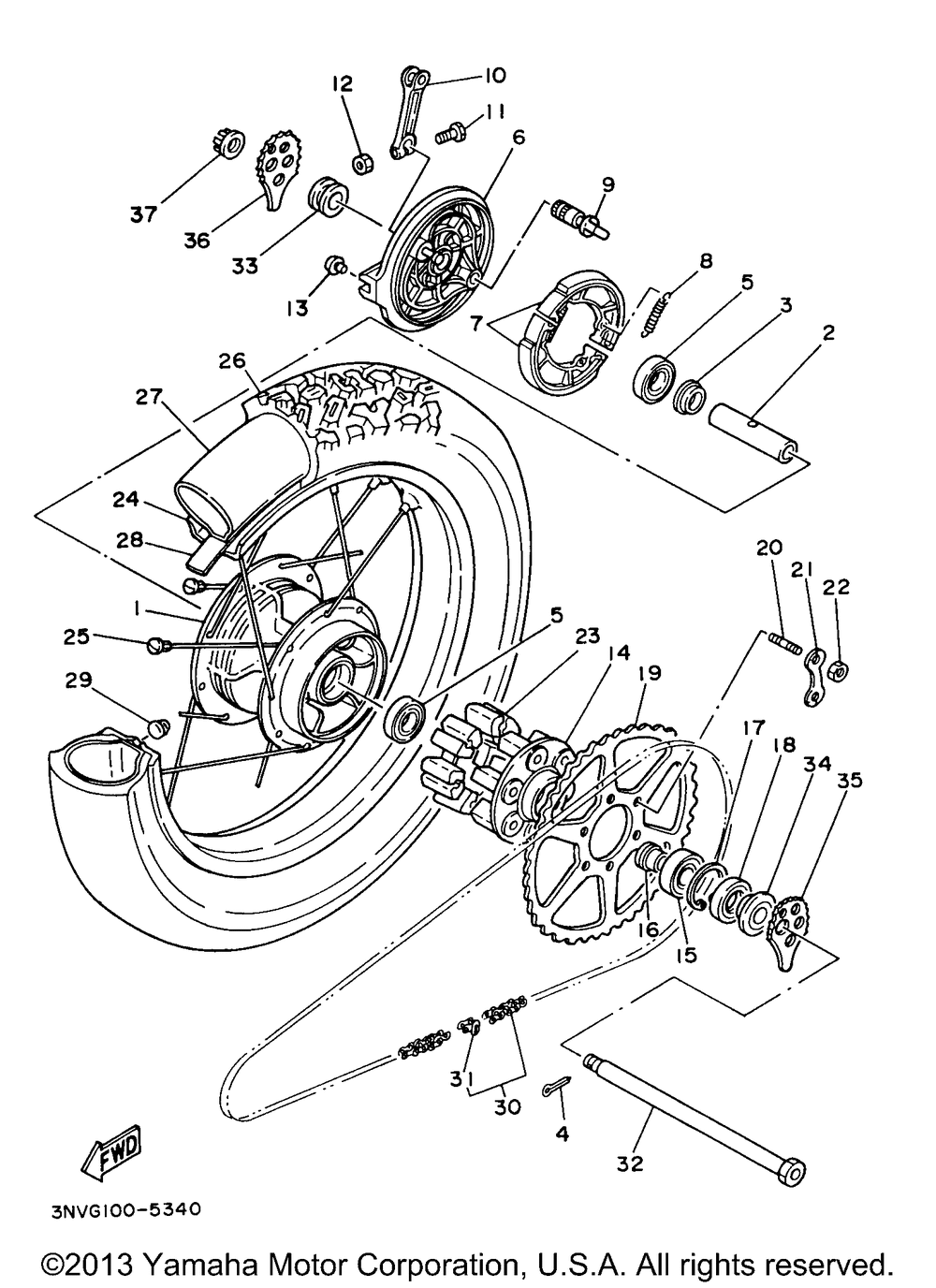 Rear wheel