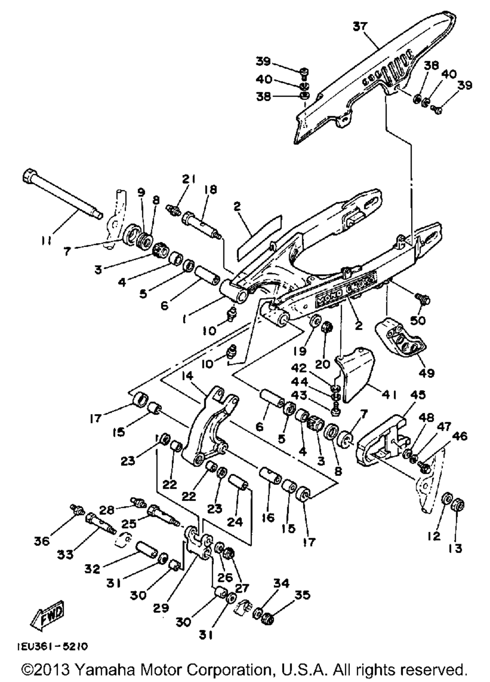 Rear arm