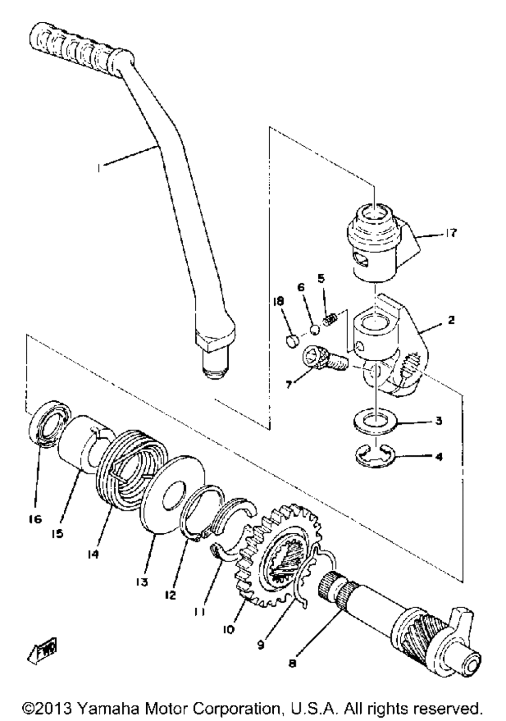 Kick - starter yz125d