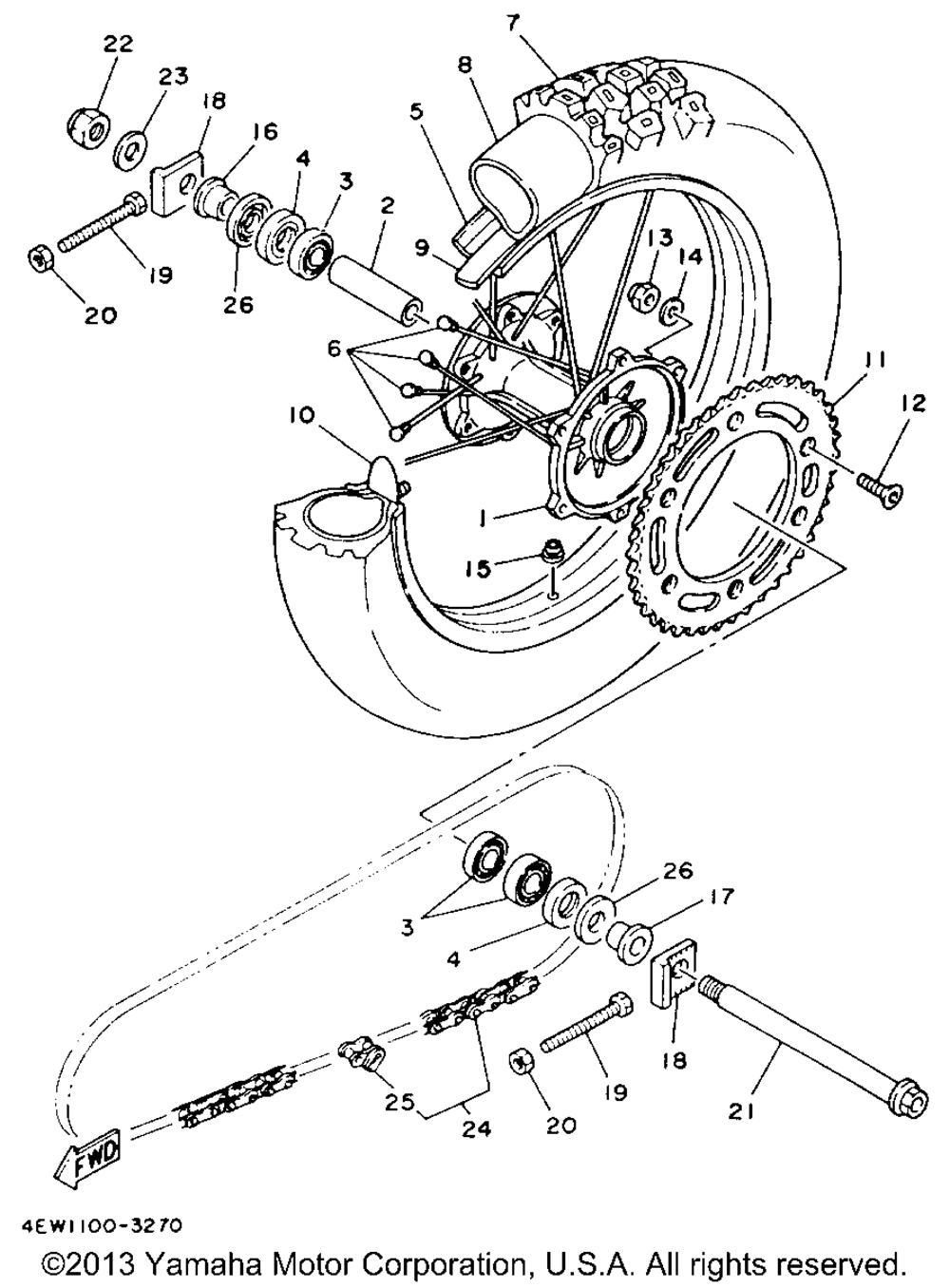 Rear wheel