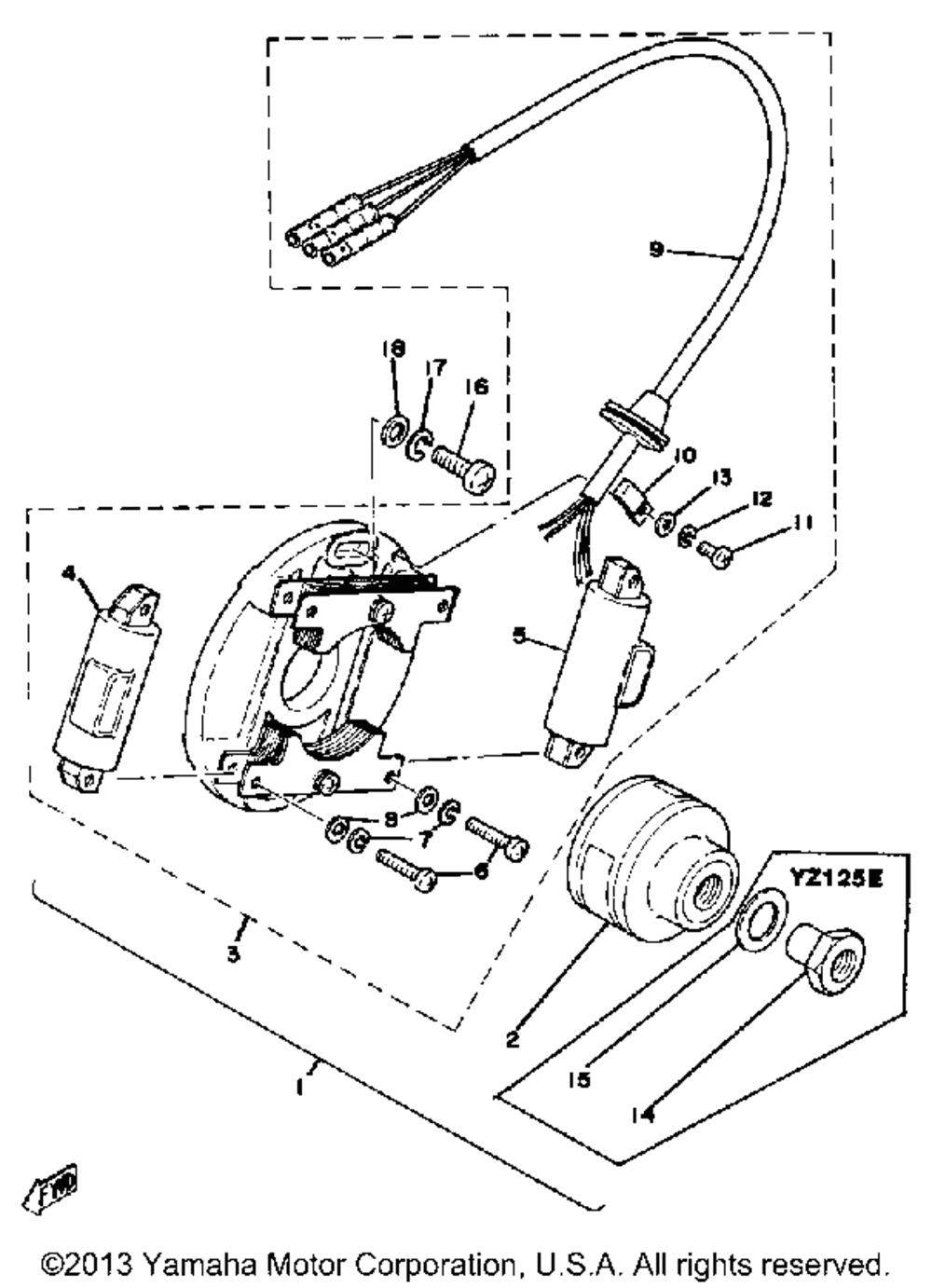 Generator yz125e - f