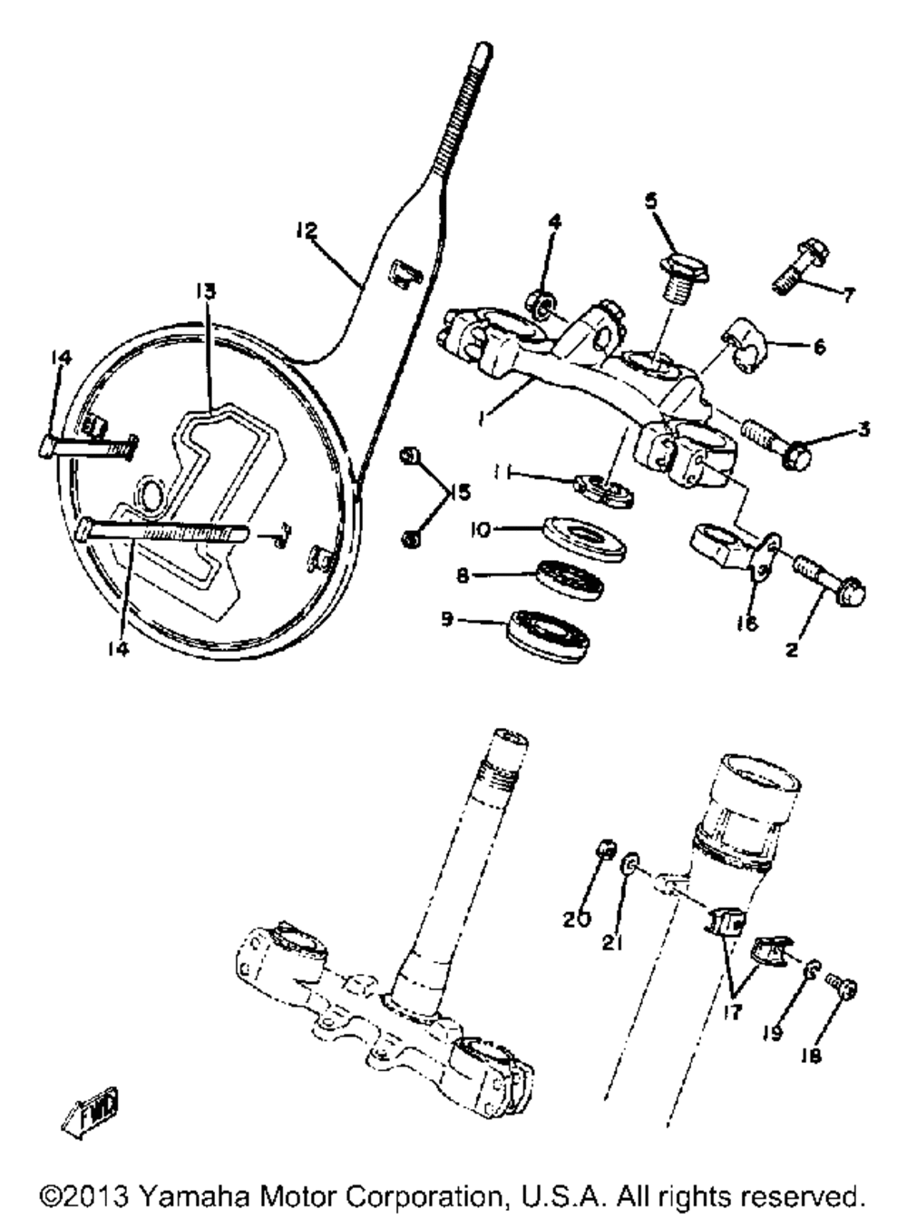 Steering yz125g