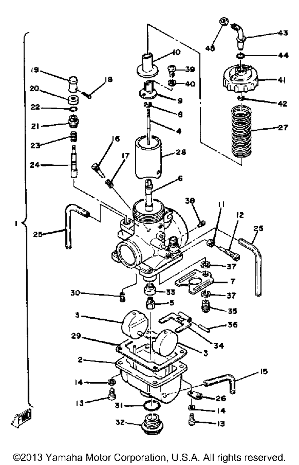 Carburetor yz125g