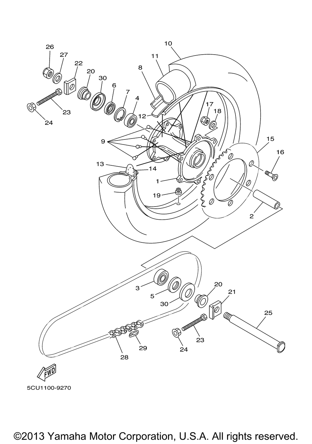 Rear wheel