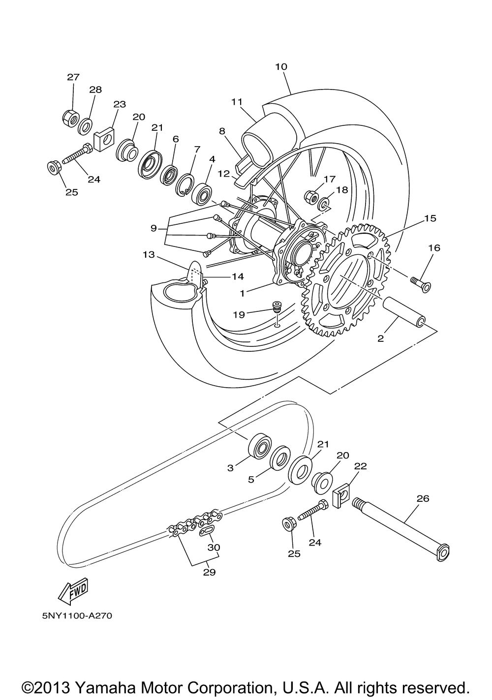 Rear wheel