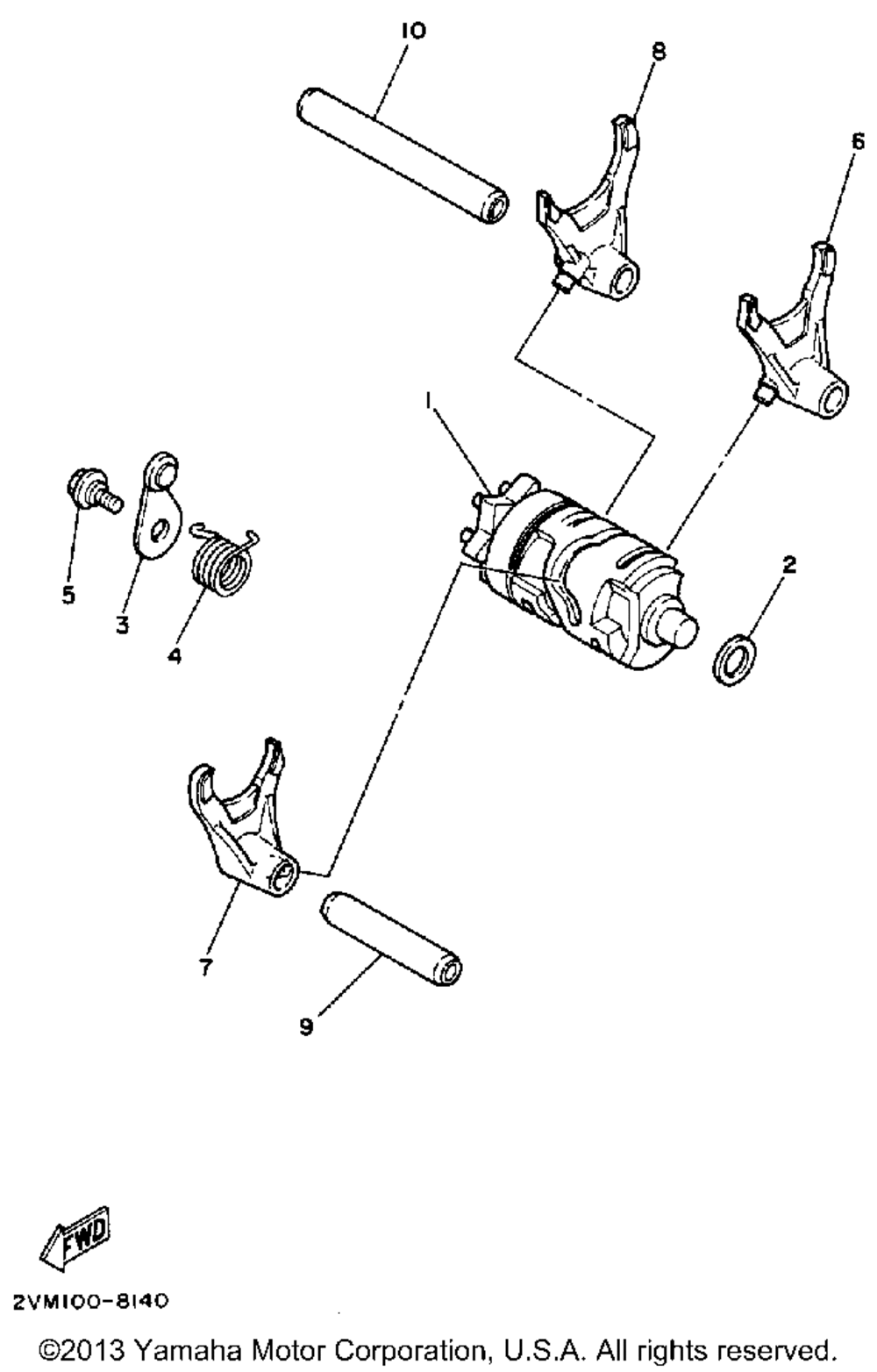 Shift cam - fork