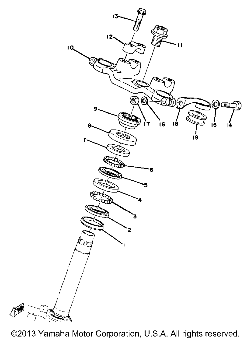 Steering yz80f