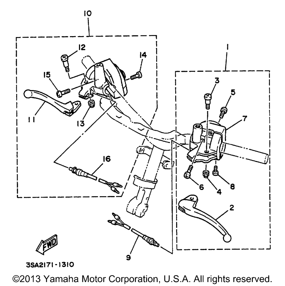 Handle switch lever